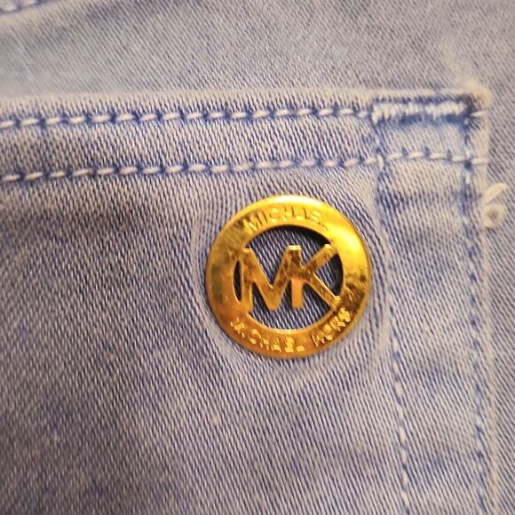 Michael Kors Izzy Cropped Skinny Jeans In "Oxford Blue" Size 8 NWT - Picture 8 of 9